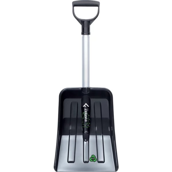 Sneskovl m/teleskop t/bil, H69,5-83 cm, alu, sort