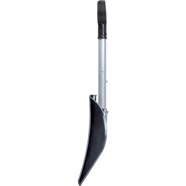 Sneskovl m/teleskop t/bil, H69,5-83 cm, alu, sort