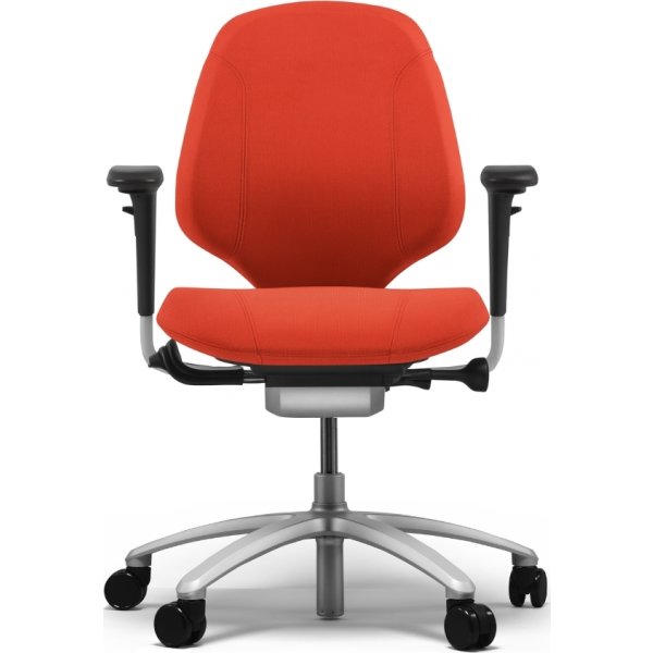RH Mereo 200 kontorstol, rød Select stof/alu stel