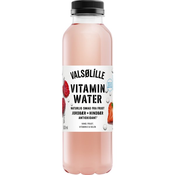 Valsølille Vitamin Water Strawberry/Raspberry 0,5L