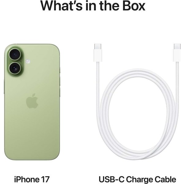 Apple iPhone 17, 256GB, salviegrøn