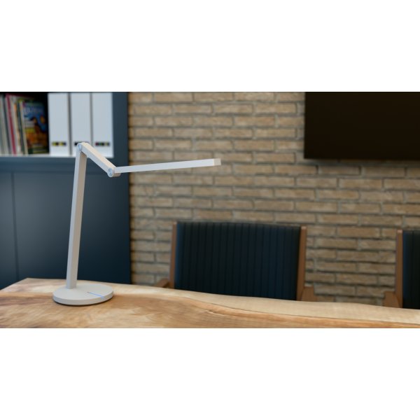 Cascade LED-skrivebordslampe, hvid