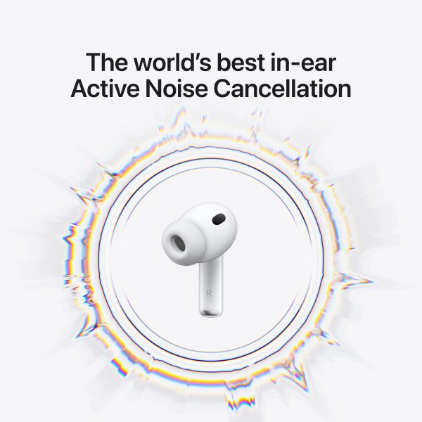 Apple AirPods Pro (3 gen) 2025 høretelefoner, hvid