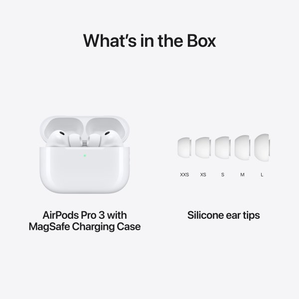 Apple AirPods Pro (3 gen) 2025 høretelefoner, hvid