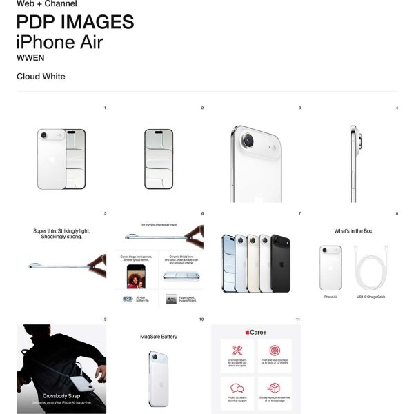 Apple iPhone Air, 512GB, skyhvid