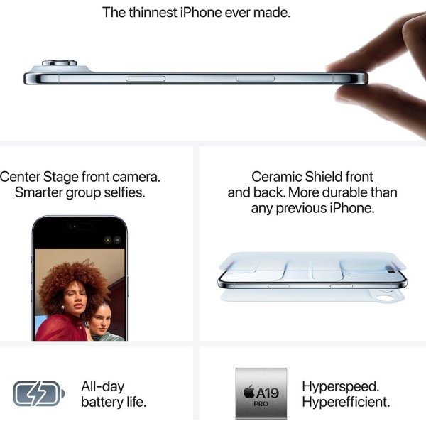 Apple iPhone Air, 256GB, himmelblå