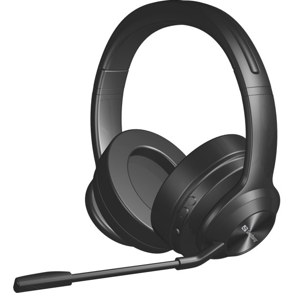 Sandberg bluetooth ANC+ENC Pro headset, sort