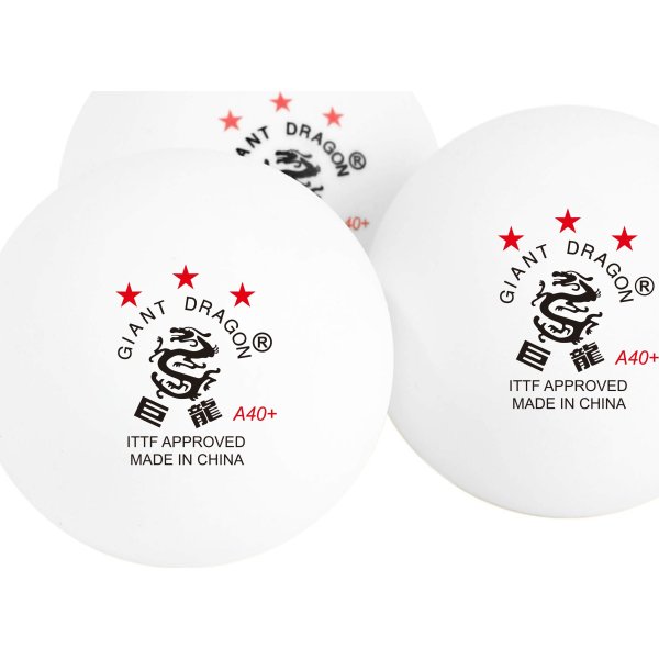 Giant Dragon LUX bordtennisbolde 3-stjernet, 6 stk