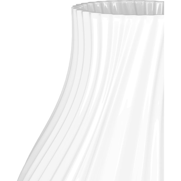 Lyngby Porcelæn Twist Vase H18 cm, hvid