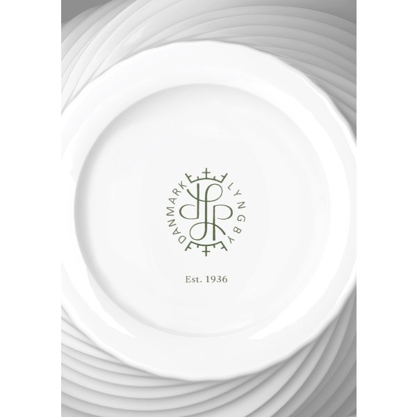 Lyngby Porcelæn Twist Vase H18 cm, hvid