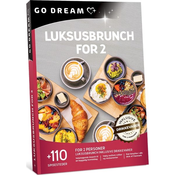 GO DREAM - Luksusbrunch for 2 personer