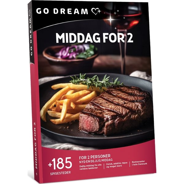 Oplevelsesgave - Middag for 2