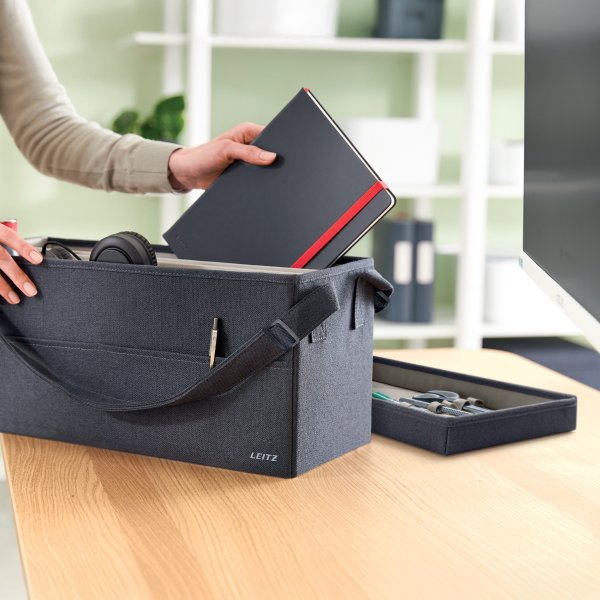 Leitz Hot Desking Arbejdstaske i stof m. låg