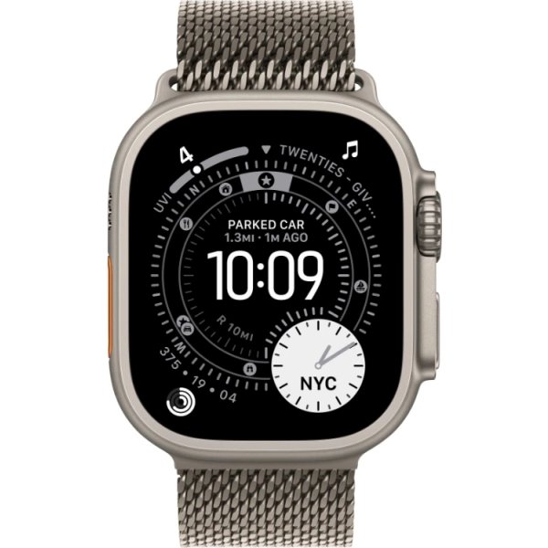 Apple Watch Ultra 3 (GPS+4G) 49mm, natur titan, S