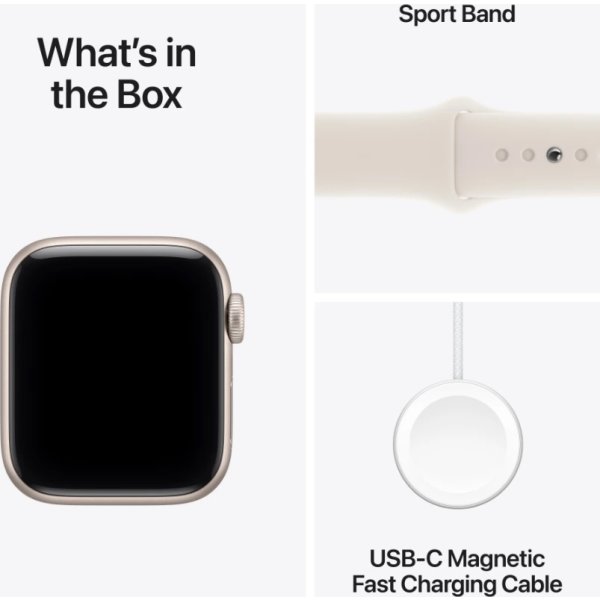 Apple Watch SE 3, GPS, 40mm, starlight, M/L