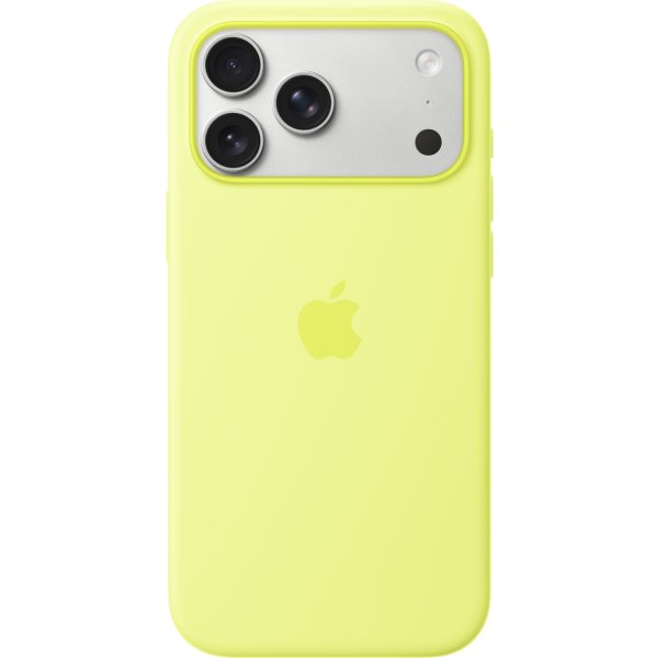 iPhone 17 Pro Max Sili Case w MagSafe Neon Yellow