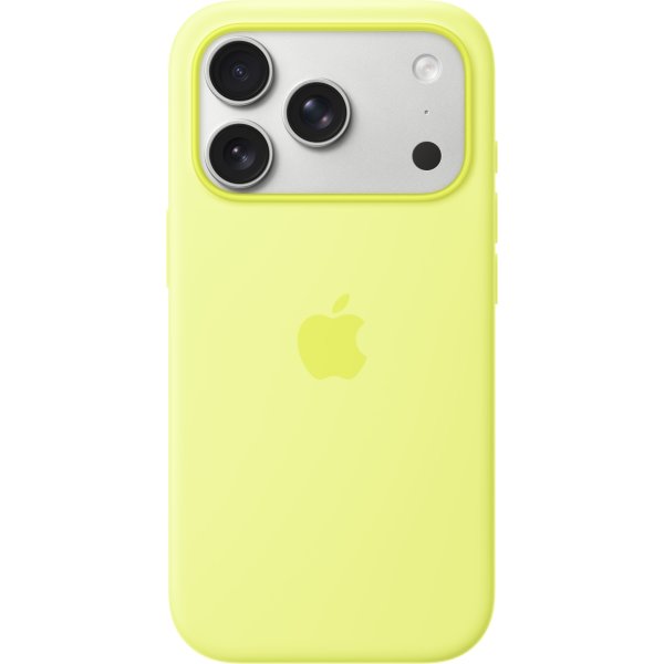 iPhone 17 Pro Silicone Cover, MagSafe Neongul