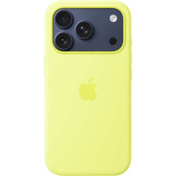 iPhone 17 Pro Silicone Cover, MagSafe Neongul