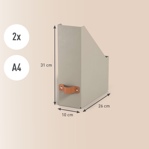 Leitz Puro Tidsskriftsamler | Beige | 2 stk.