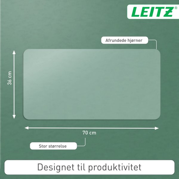 Leitz Skriveunderlag | 36x70 cm | Transparent