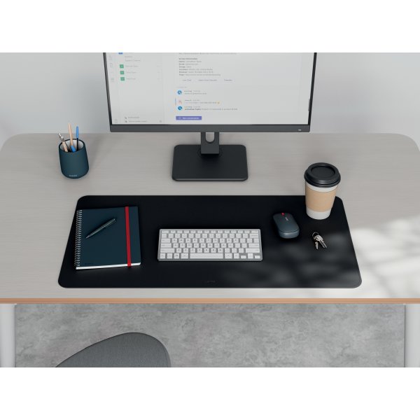 Leitz Skriveunderlag | 36x70 cm | Sort