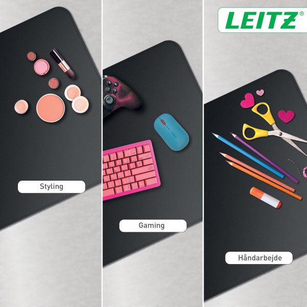 Leitz Skriveunderlag | 36x70 cm | Sort