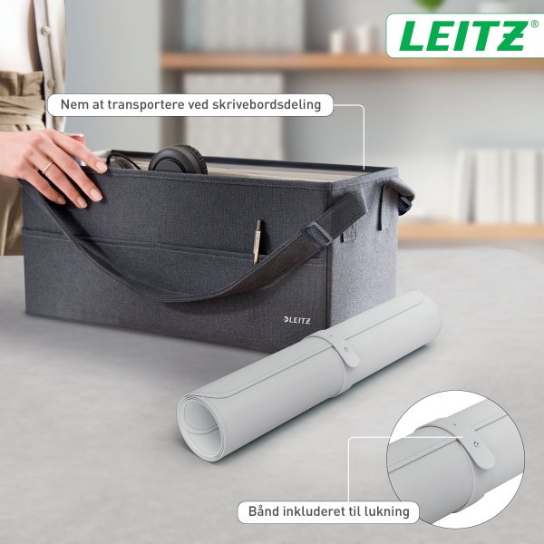 Leitz Skriveunderlag | 36x70 cm | Grå