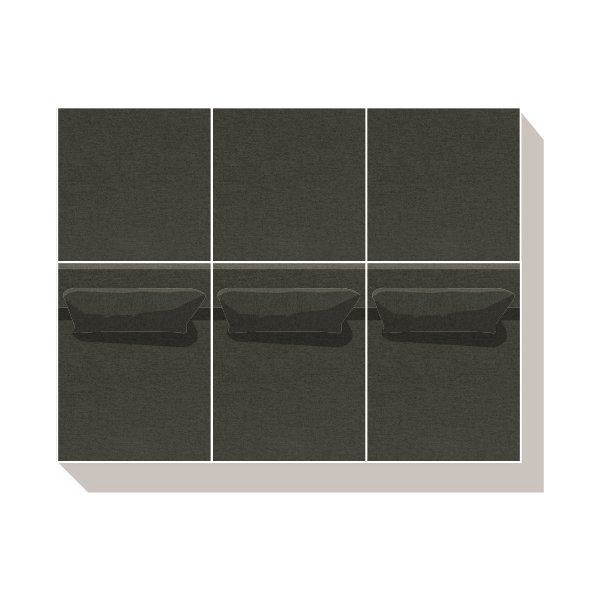 Fondi modulsofa, pufmodul, grøn, 1 stk