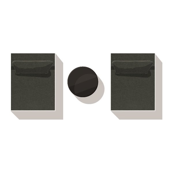 Fondi modulsofa, pufmodul, grøn, 1 stk