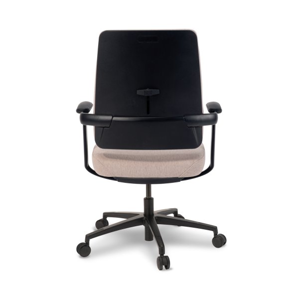 Milano kontorstol, m. armlæn, beige