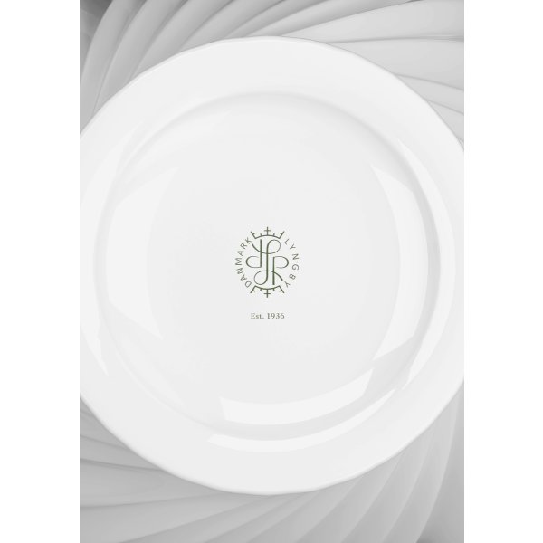 Lyngby Porcelæn Twist Vase H25 cm, hvid