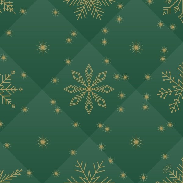 Dunisoft Middagsserviet, Rhombus Green, 60 stk.