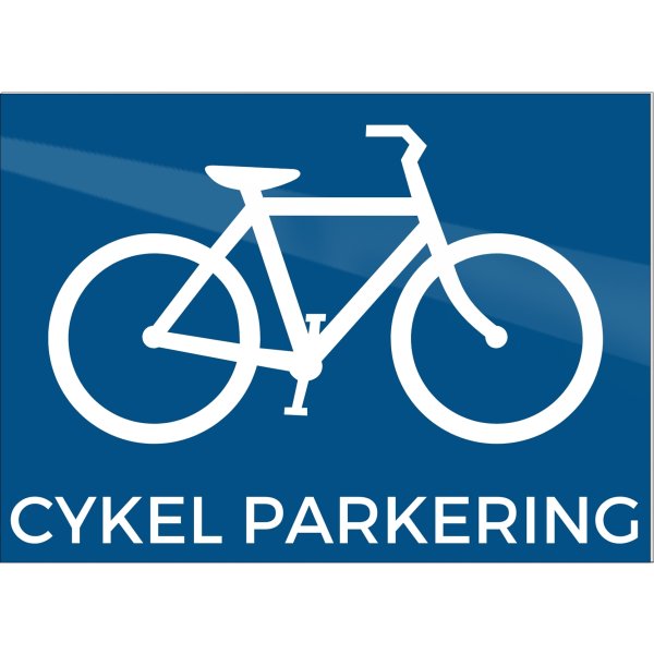 Skilt | Cykel parkering | 18x13 cm
