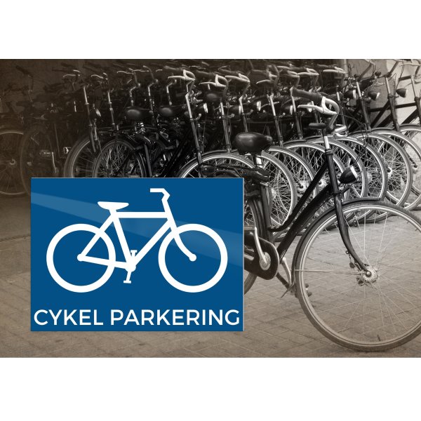 Skilt | Cykel parkering | 18x13 cm