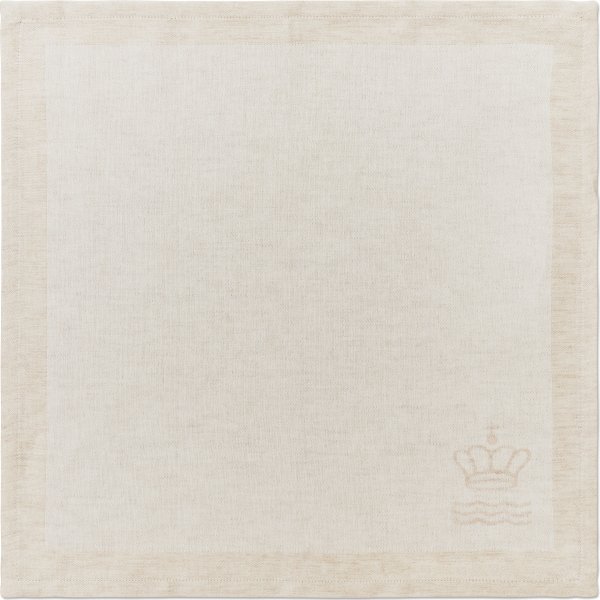 Royal Copenhagen Waves Serviet 45x45, råhvid, 2stk