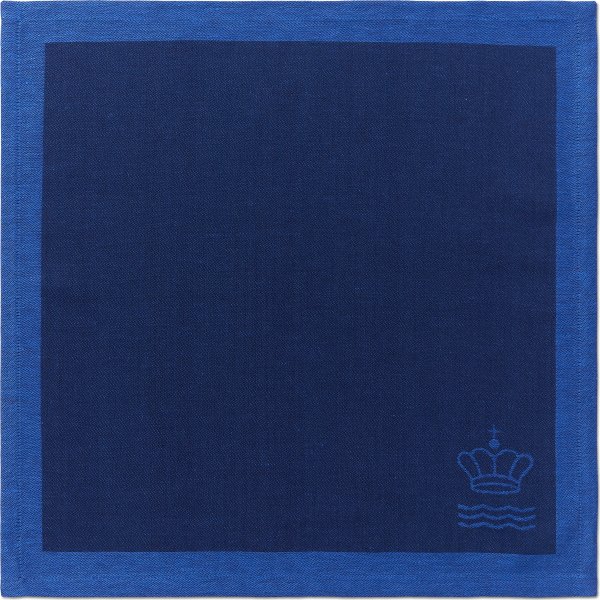 Royal Copenhagen Waves Serviet 45x45, blå, 2stk