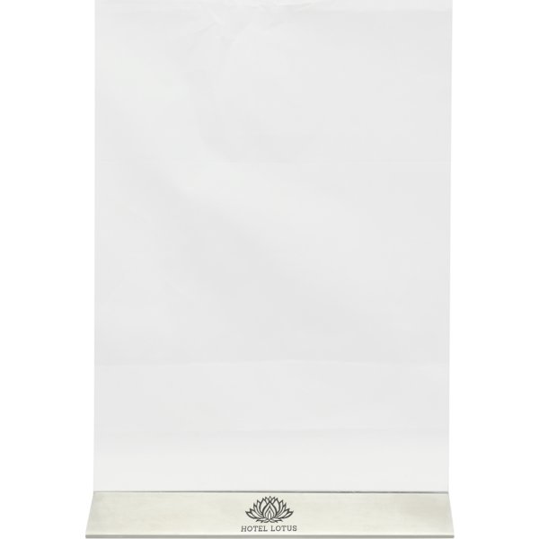Securit Brochuredisplay | Stål fod | A4 | Logo