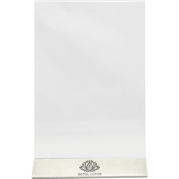 Securit Brochuredisplay | Stål fod | A5 | Logo