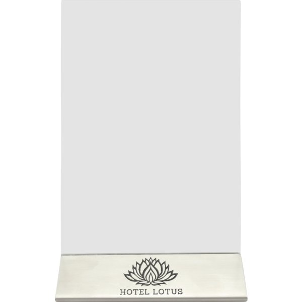 Securit Brochuredisplay | Stål fod | A6 | Logo
