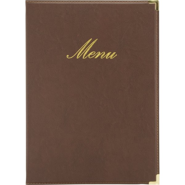 Securit Classic Menukort | A4 | Brun | Logo