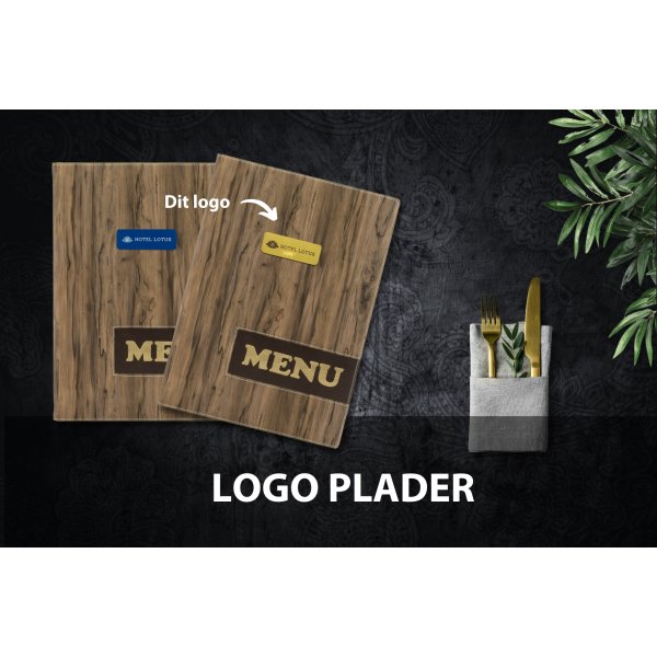 Securit Design Menukort | A4 | Wood | Logo