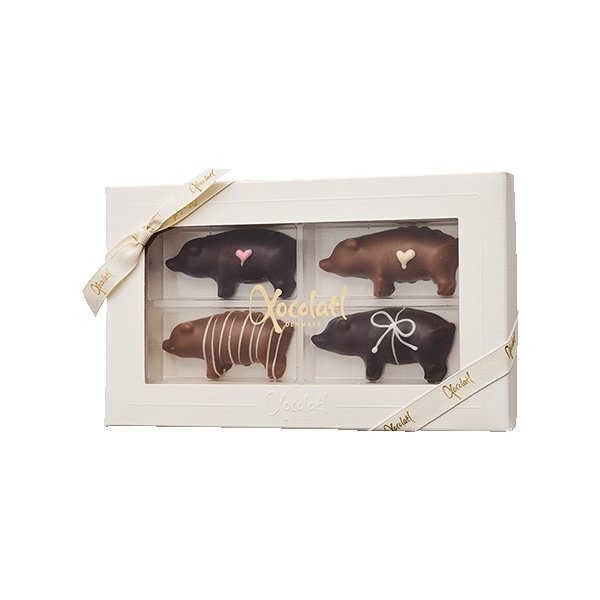 Xocolatl Marcipangrise 4 stk, 100g