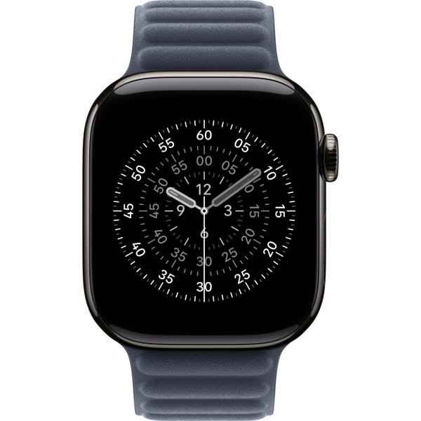 Apple Magnetisk ledrem, blå, 42 mm - S/M