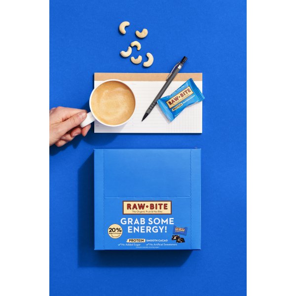 Rawbite Protein Cacao Officebox, 45 bites á 15 g