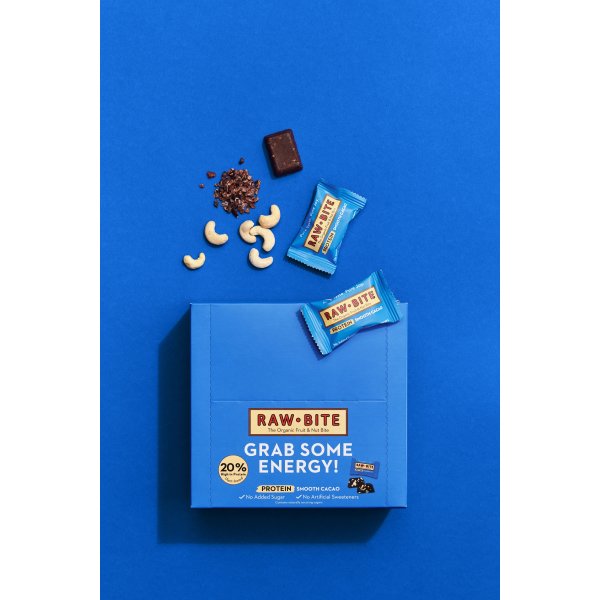 Rawbite Protein Cacao Officebox, 45 bites á 15 g