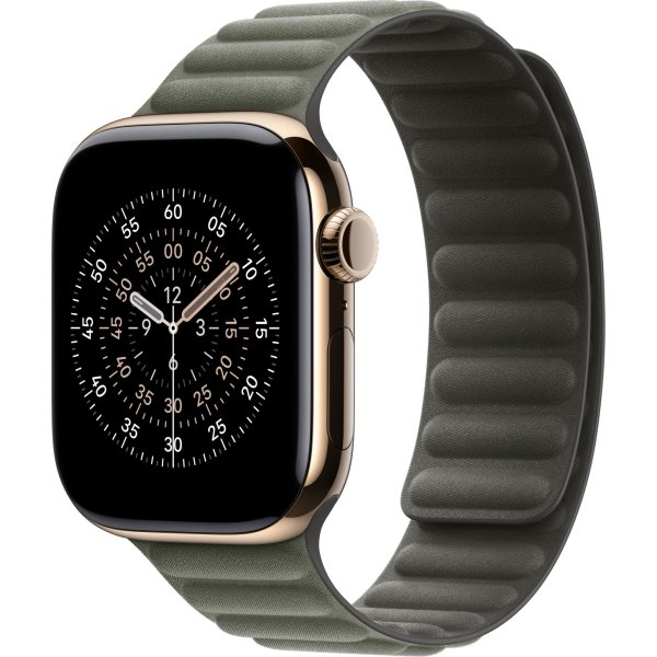 Apple Magnetisk Ledrem, Salviegrå, 42 - S/M