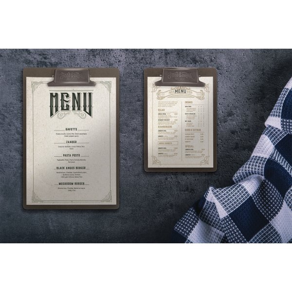 Securit Vintage Clip Menuholder | A4