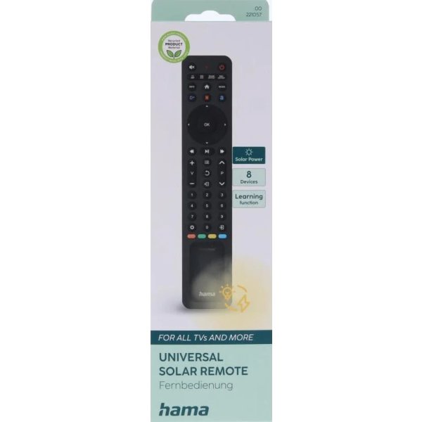 Hama Fjernbetjening Universal 8-i-1 Solar