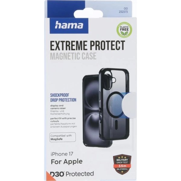 Hama Mobilcover Protect iPhone 17 MagCase, Sort