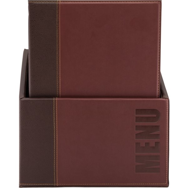 Securit Trendy Menukort | A4 | Rød | Logo | 20st
